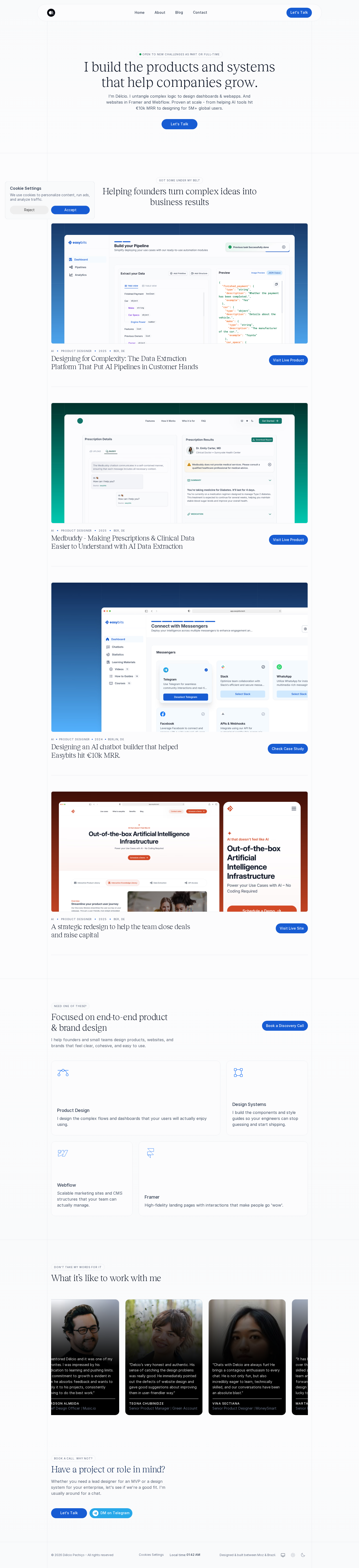 Délcio Pechiço - Product Designer working from Brazil