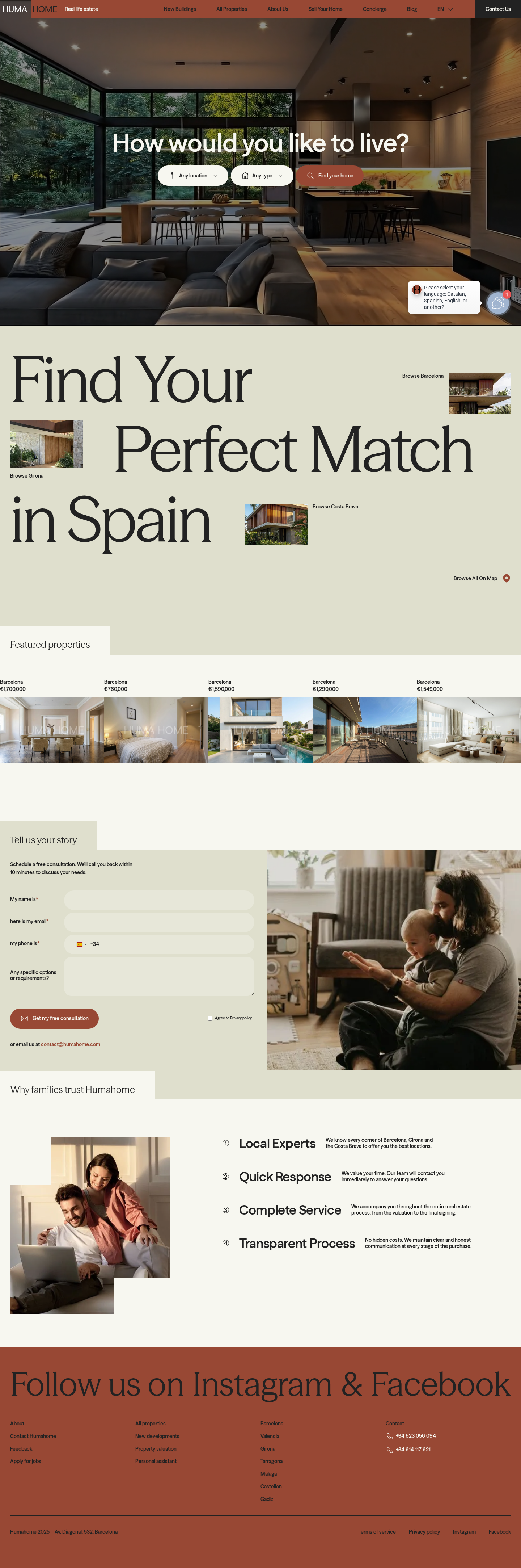 HUMAHOME – new construction and existing properties in Spain