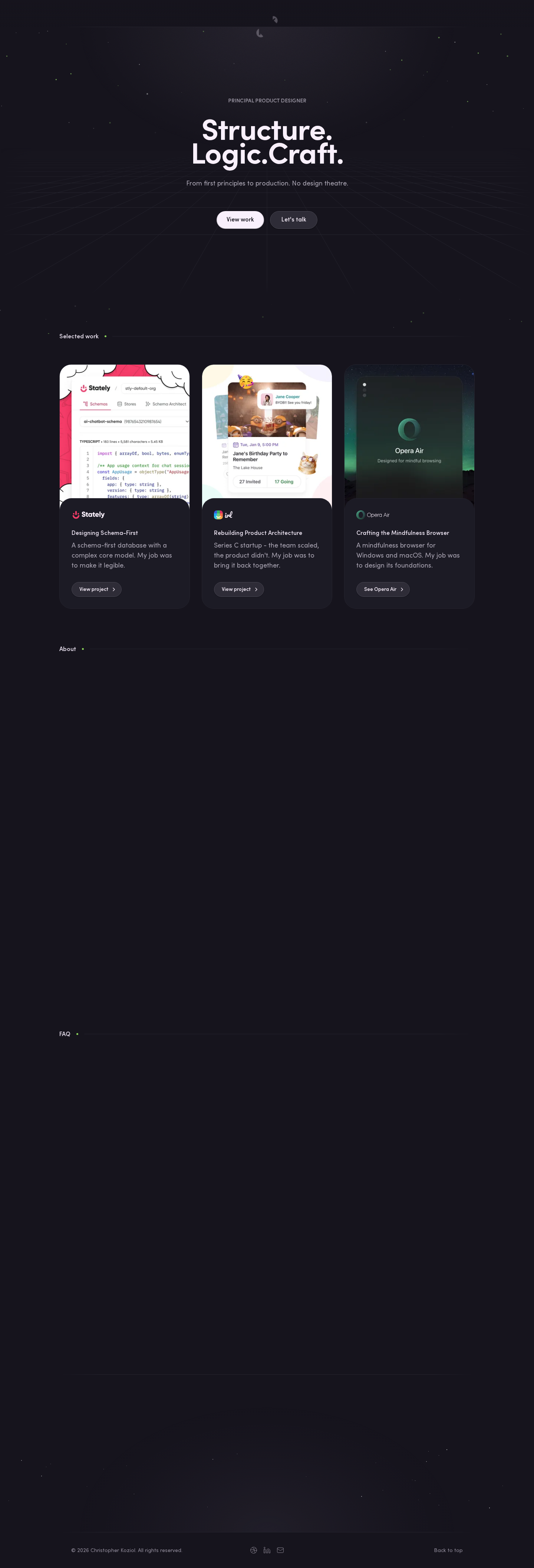 Christopher Koziol - Principal Product Designer
