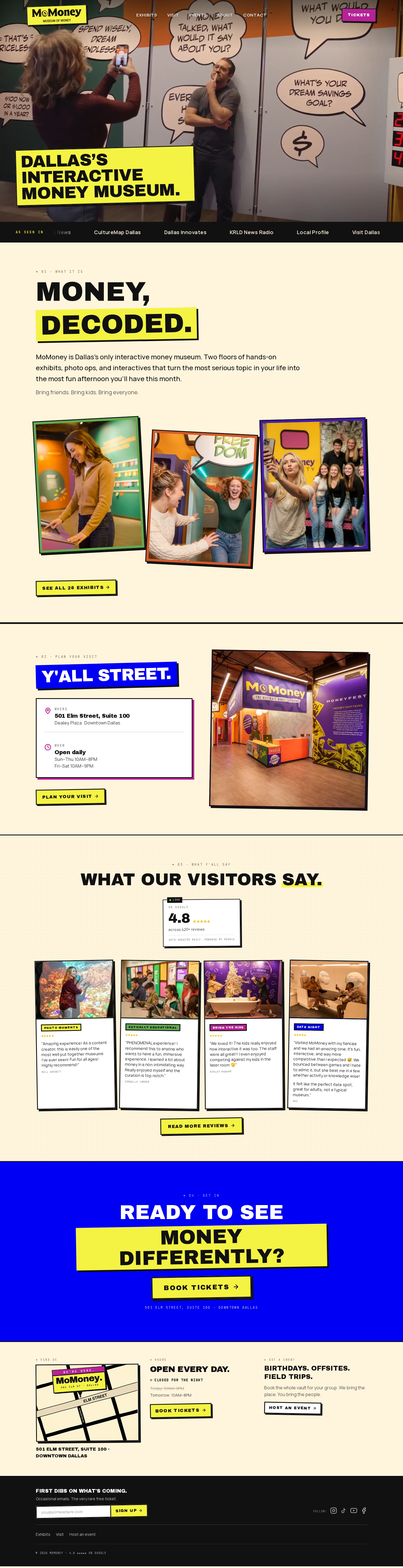 Interactive Money Museum in Dallas | MoMoney
