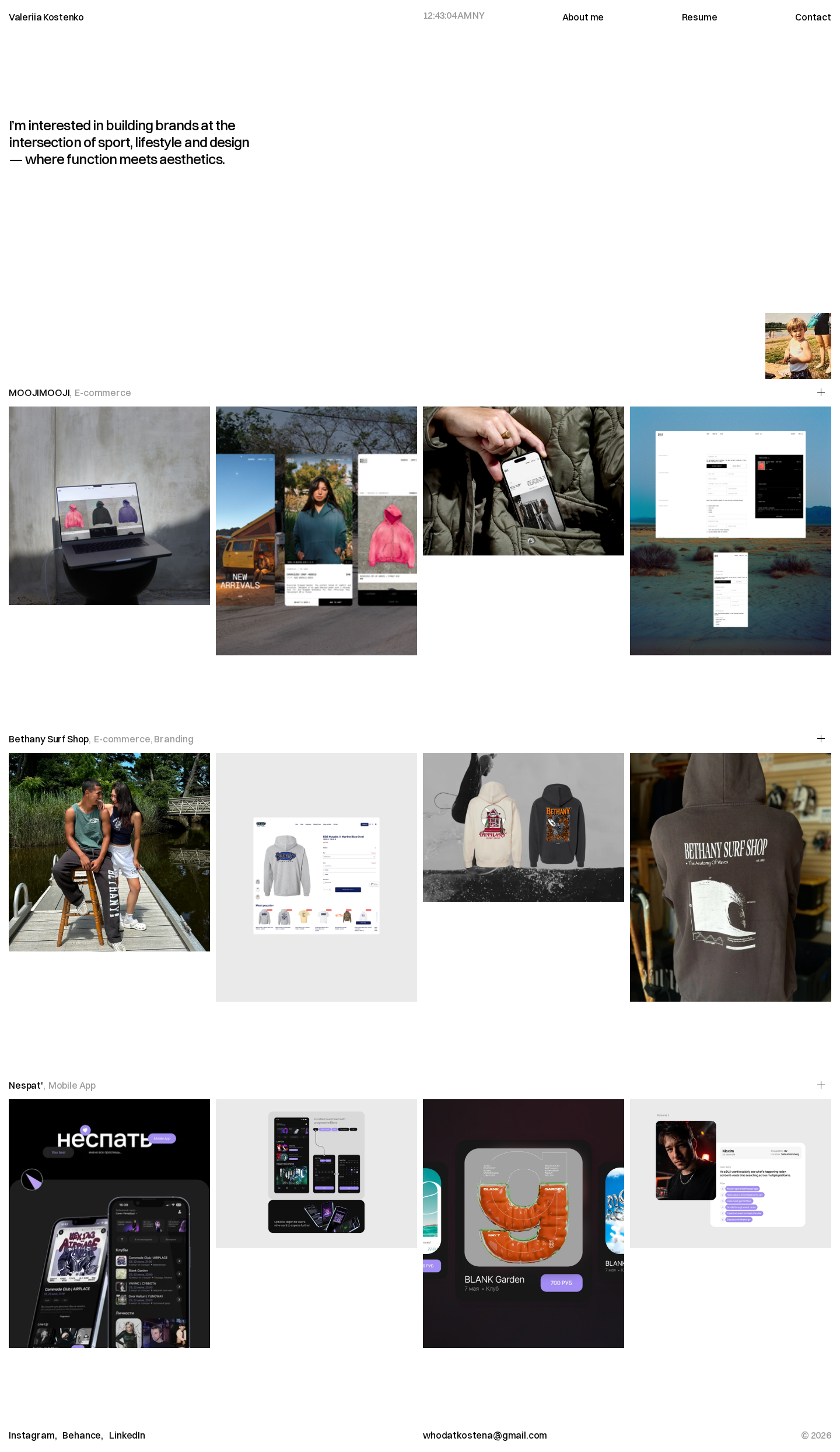 Valeriia Kostenko – Portfolio